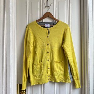 Love Cabi Collection Colorblock Yellow Cardigan